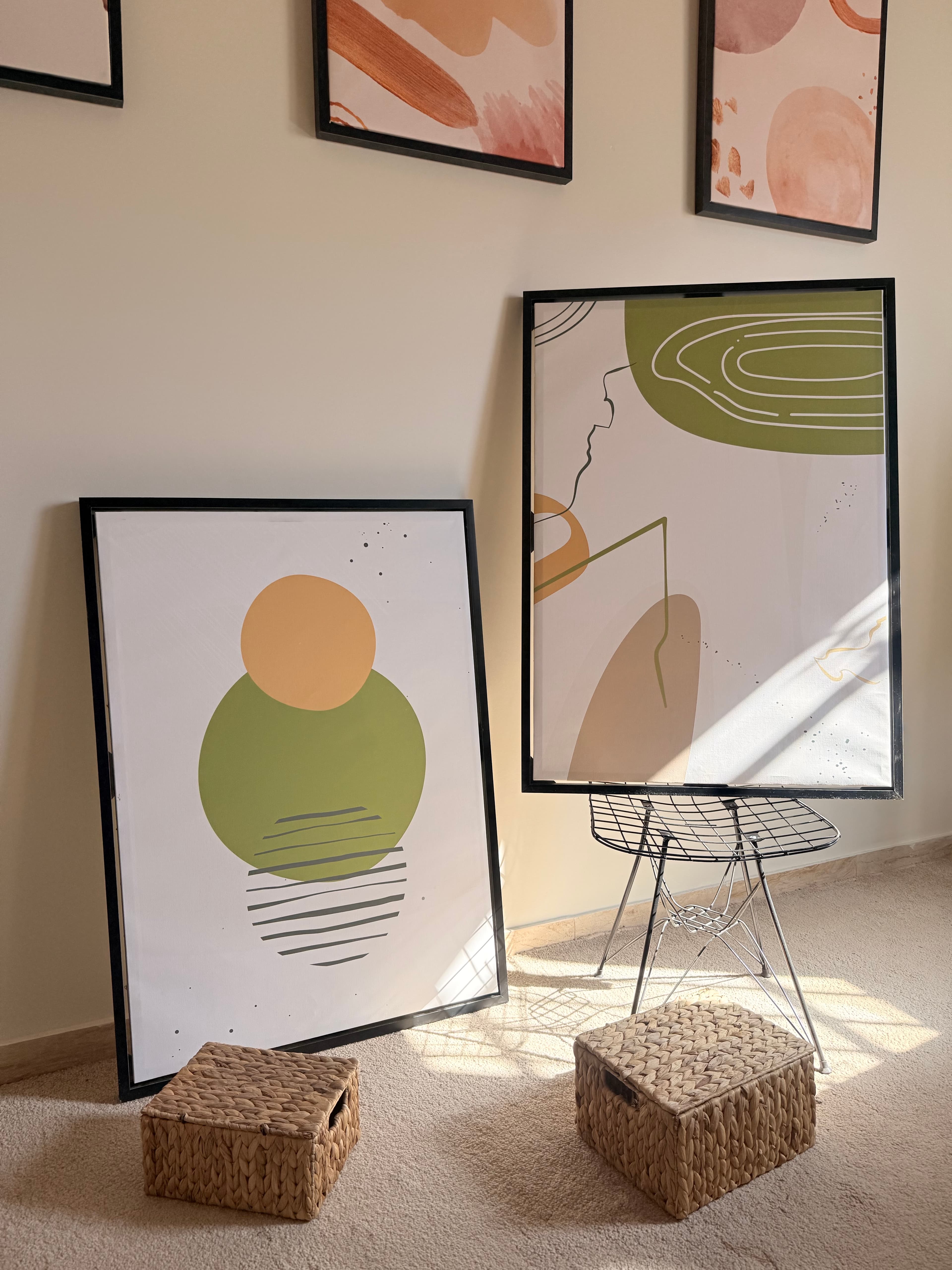 لوحة كانفس بإيطار خشبي 100x70 jw5